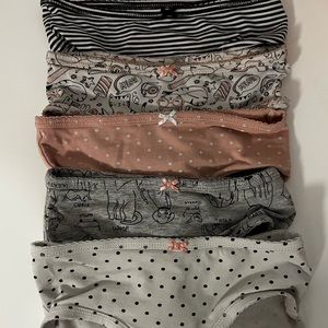 (5) Carters 2/3 Toddler Girl Underwear